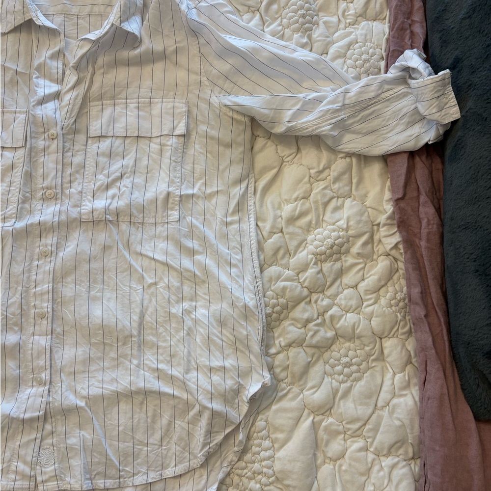 Babaton Cream and Black Striped Shirt - Picture 4 of 6